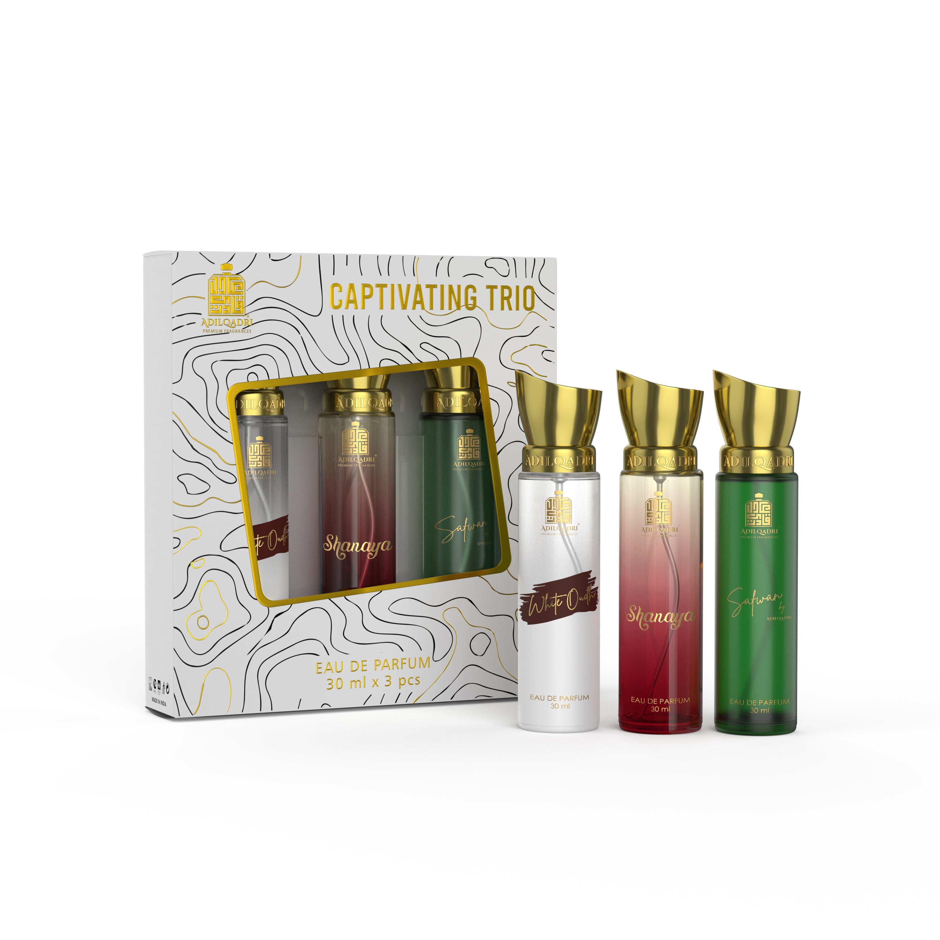 Captivating Trio 3 Pcs Set of Premium Perfume Spray 30ml x 3