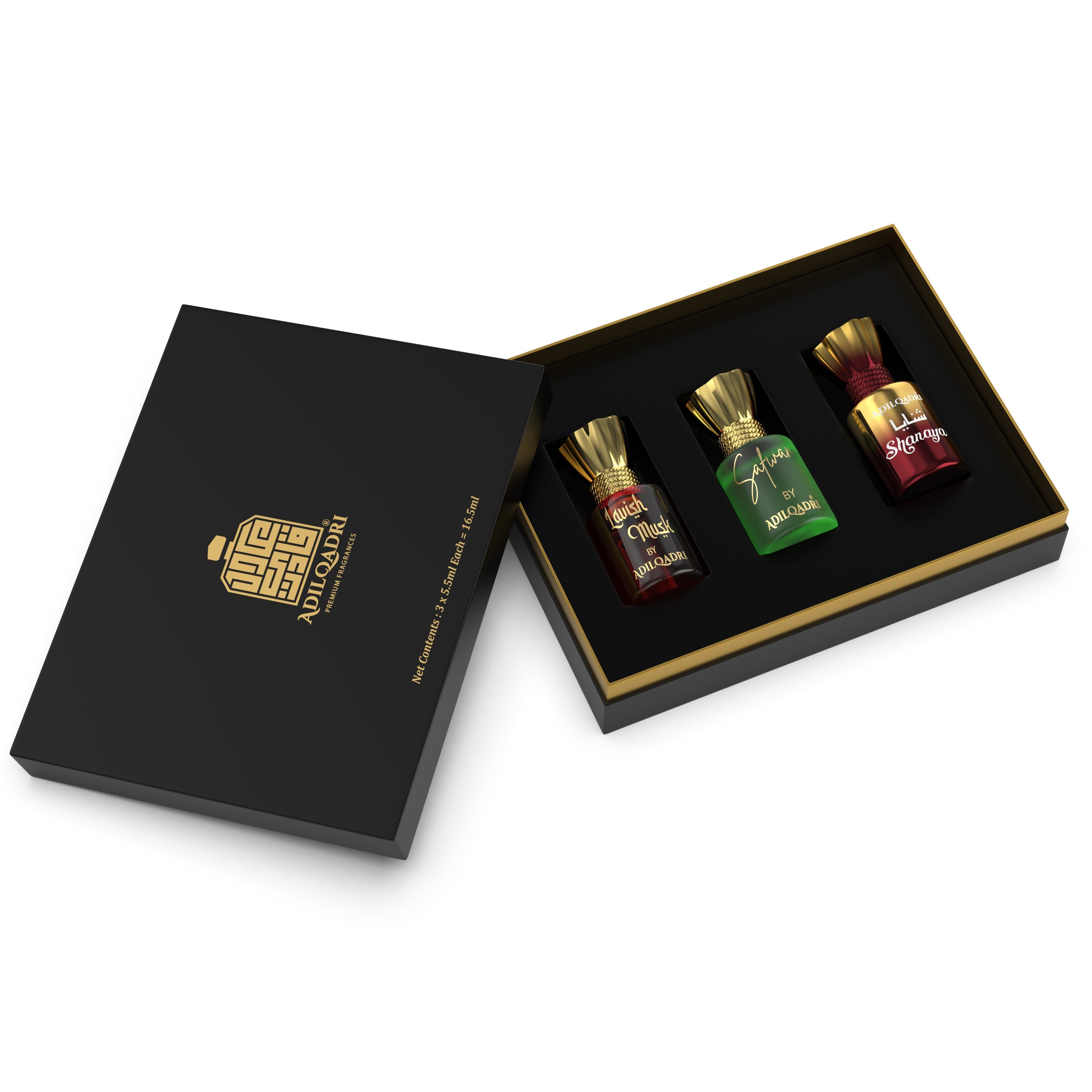 Assorted Luxury Attar Perfume Gift Set (3 × 5.5 Ml)